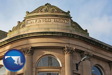 a savings bank - with Maryland icon