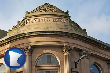 a savings bank - with Minnesota icon