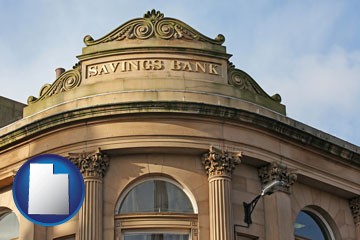 a savings bank - with Utah icon