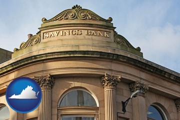 a savings bank - with Virginia icon
