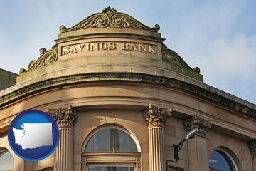 a savings bank - with Washington icon