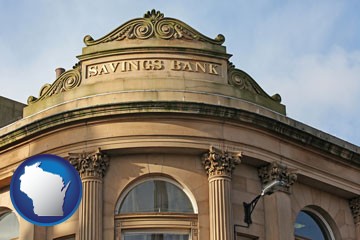 a savings bank - with Wisconsin icon